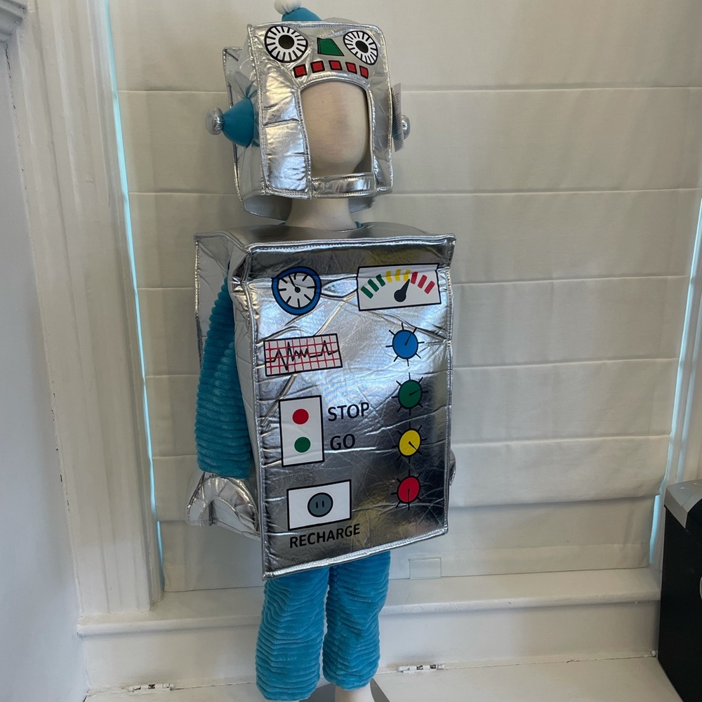 Robot Complete Halloween Costume Unisex 4 Pc NEW